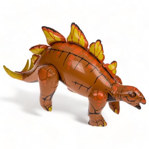 MIJOMA Aufblasbare Dinosaurier, Sammlermodelle für Dino-Liebhaber, Kinderfreundlich, Bunte Welt voller Dinos, 60cm. (Stegosaurier) von MIJOMA