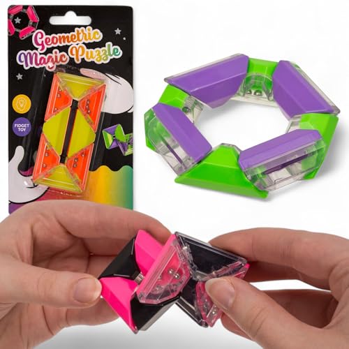 MIJOMA Geometrisches Magisches Puzzle 3er Set – Anti-Stress Fidget Spielzeug für Kinder & Erwachsene, 8x4 cm, drehbar, 3-farbig Sortiert, sensorisch, Gehirnjogging MIJOMA Geometrisches Magisches Puzzle 3er Set – Anti-Stress Fidget Spielzeug für Kinder & Erwachsene, 8x4 cm, drehbar, 3-farbig Sortiert, sensorisch, Gehirnjogging von MIJOMA