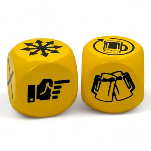 MIJOMA Party-Boost Würfel - Trinkspiel mit 2 Würfeln, Würfel-Duell für Erwachsene, 25mm, ultimativer Party-Stimmungsmacher, lustige Symbole, Stimmungsgarantie für Spieleabende MIJOMA Party-Boost Würfel - Trinkspiel mit 2 Würfeln, Würfel-Duell für Erwachsene, 25mm, ultimativer Party-Stimmungsmacher, lustige Symbole, Stimmungsgarantie für Spieleabende von MIJOMA