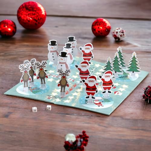 MIJOMA Xmas Brettspiel – Bezauberndes Weihnachtsspiel für die ganze Familie, Weihnachtsabende wie noch nie erleben – Schneemann, Rentier, Santa Hauptfiguren, Ludo-Gesellschaftsspiel MIJOMA Xmas Brettspiel – Bezauberndes Weihnachtsspiel für die ganze Familie, Weihnachtsabende wie noch nie erleben – Schneemann, Rentier, Santa Hauptfiguren, Ludo-Gesellschaftsspiel von MIJOMA