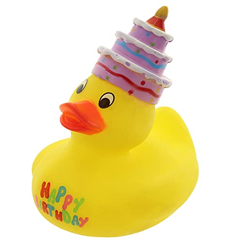 MIK funshopping Badeente Quietscheente Badewannenspielzeug (Ente Happy Birthday 2) von MIK funshopping