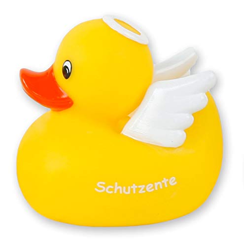 Badeente Quietscheente Badewannenspielzeug (Ente Schutzengel) von MIK funshopping