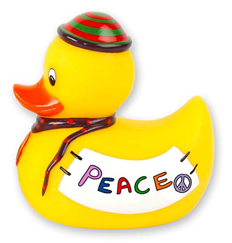 Badeente Quietscheente Badewannenspielzeug (Ente Peace) von MIK funshopping