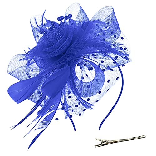 MILAX Kopfschmuck Fascinator Damen Fasching Kostüm Zubehör Wedding Church Party Hair Clip Headwear Elegant Cocktail Wedding Headbands for Women Girls 50er Jahre Fascinator Hut Für Frauen MILAX Kopfschmuck Fascinator Damen Fasching Kostüm Zubehör Wedding Church Party Hair Clip Headwear Elegant Cocktail Wedding Headbands for Women Girls 50er Jahre Fascinator Hut Für Frauen von MILAX