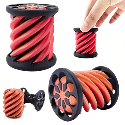 MILIAFLICK Impossible Spiral Columnar 3D,3D Printed Spiral Columnar Fidget Toy,3D-Wirbel,Anxiety Relief Spiral Columnar Toy,Stressabbau Fingerspiele,für Kinder und Erwachsene von MILIAFLICK