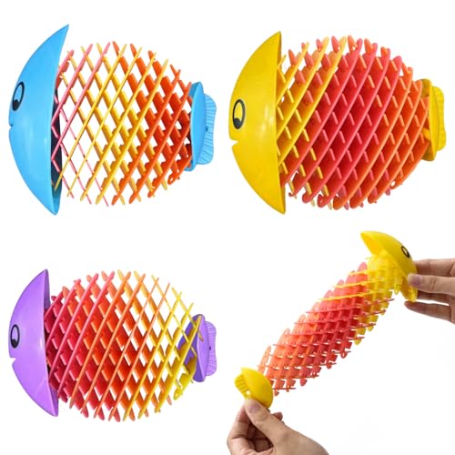 MILIAFLICK 3 Stück Fidget Wurm Spielzeug - Anti-Stress und Sensorik Toy - Stressabbau für Erwachsene - Sensory Worm von MILIAFLICK