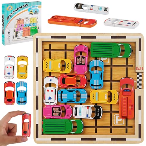 MILIAFLICK Rush Hour Spiel Auto Spielzeug Stauspiel Brettspiele ab 6 Jahre Logikspiele ab 6 Jahre Brettspiele Kinderspielzeug Pädagogisches Holzspielzeug Familienspiel Reisespiel für Jungen Mädchen MILIAFLICK Rush Hour Spiel Auto Spielzeug Stauspiel Brettspiele ab 6 Jahre Logikspiele ab 6 Jahre Brettspiele Kinderspielzeug Pädagogisches Holzspielzeug Familienspiel Reisespiel für Jungen Mädchen von MILIAFLICK