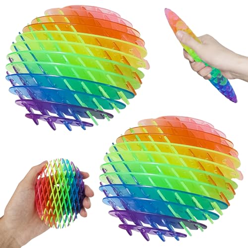 MILIAFLICK Fidget Wurm 2 Stück Anti-Stress Spielzeug, Formwandelnder Worm Toy, Sensorisches Stressabbau für Kinder, Squeeze Toy für Erwachsene und Kinder von MILIAFLICK