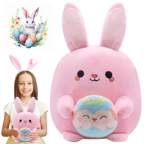 MILIAFLICK Kuscheltier Hase 31 cm Osterhase Plüschtier Osterei Plüsch Plüschtier Hasen Plüschtier Mädchen Stofftiere Plushies Ostern Geschenk für Kinder Mädchen von MILIAFLICK