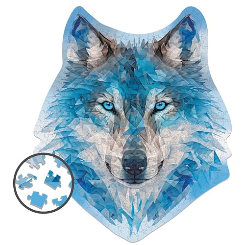 Milliwood Alternative Geometry - Ungewöhnliche Puzzles für die ganze Familie - Tolle Unterhaltung für alle Altersgruppen - Unregelmäßige Formen - 500 Teile - Wild Wolf - 37x44cm von MILLIWOOD