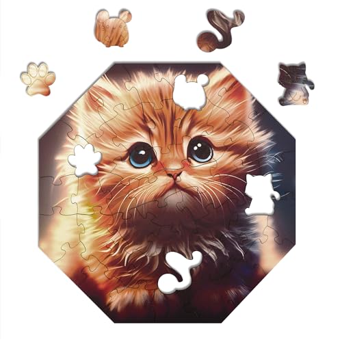Milliwood Holzpuzzle - Cali cat - 46 Teile - Puzzle Winter ab 4 Jahren - Mandala Puzzle für Erwachsene und Kinder - Jigsaw Puzzle aus Holz 29x29 cm - Puzzle Natur mit Holz Geschenkbox Milliwood Holzpuzzle - Cali cat - 46 Teile - Puzzle Winter ab 4 Jahren - Mandala Puzzle für Erwachsene und Kinder - Jigsaw Puzzle aus Holz 29x29 cm - Puzzle Natur mit Holz Geschenkbox von MILLIWOOD