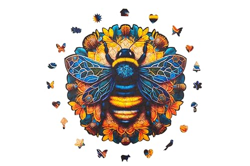 Milliwood Holzpuzzle - Abudance - 206 Teile - Puzzle Tiere ab 8 Jahren - Mandala Puzzle für Erwachsene und Kinder - Jigsaw Puzzle aus Holz 32x32 cm - Puzzle Puzzle Natur mit Holz Geschenkbox Milliwood Holzpuzzle - Abudance - 206 Teile - Puzzle Tiere ab 8 Jahren - Mandala Puzzle für Erwachsene und Kinder - Jigsaw Puzzle aus Holz 32x32 cm - Puzzle Puzzle Natur mit Holz Geschenkbox von MILLIWOOD