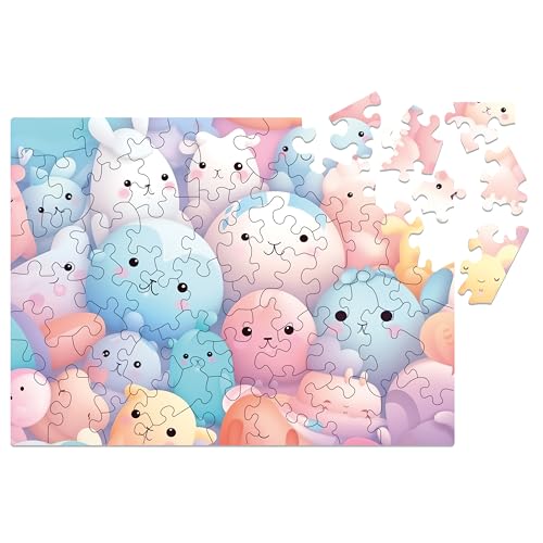 Milliwood Serie Dream Team - Happy Bubbles Set - Niedliche Puzzles für die ganze Familie - Gemeinsame Unterhaltung - Unregelmäßig geformte Puzzles, 28,5x21cm, 50 Elemente Milliwood Serie Dream Team - Happy Bubbles Set - Niedliche Puzzles für die ganze Familie - Gemeinsame Unterhaltung - Unregelmäßig geformte Puzzles, 28,5x21cm, 50 Elemente von MILLIWOOD