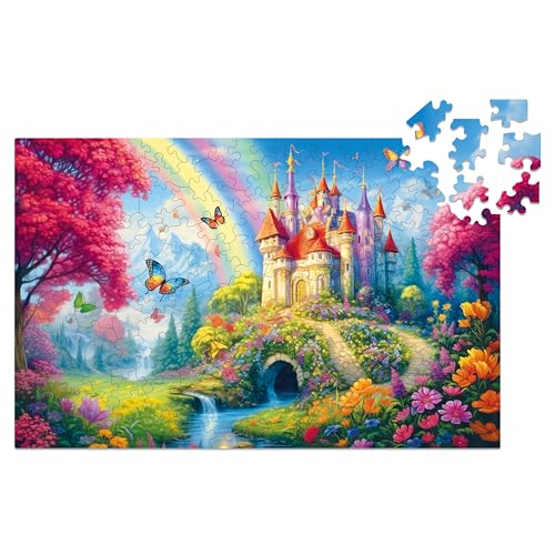 Milliwood Serie Galaxies - Magic Castle Set - Puzzles für die ganze Familie - Großer Spaß für alle Altersgruppen - Unregelmäßig geformte Puzzles, 34x22,5cm, 150 Teile von MILLIWOOD