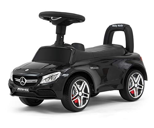 Jeździk dla dzieci pojazd pchacz samochód Mercedes-AMG Coupe Czarny Milly Mally von Milly Mally