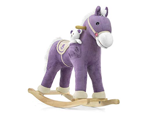 Milly Mally Schaukelpferd für Kinder, Spielzeugpferd Pony Purple von Milly Mally