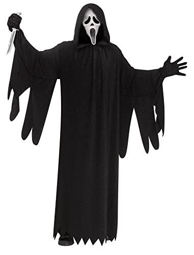 25th Anniversary Movie Edition Ghost Face Scream Lurex Kostüm mit Maske Gr. L/XL Geist Halloween Horror Film Scary Movie von MIMIKRY
