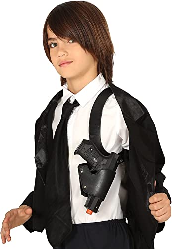 Kinder Pistolenholster mit Pistole Schwarz Halfter Brustholster Polizist SWAT Kinder Pistolenholster mit Pistole Schwarz Halfter Brustholster Polizist SWAT von MIMIKRY