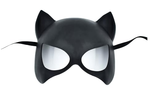 MIMIKRY Catwoman Maske Schwarz aus Hartplastik Erwachsene Fledermaus Katze Katzenmaske Kostüm-Zubehör MIMIKRY Catwoman Maske Schwarz aus Hartplastik Erwachsene Fledermaus Katze Katzenmaske Kostüm-Zubehör von MIMIKRY