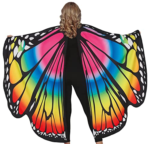MIMIKRY Festival Schmetterlingsflügel Regenbogen Umhang 160x130cm Kostüm-Zubehör Schmetterling Flügel MIMIKRY Festival Schmetterlingsflügel Regenbogen Umhang 160x130cm Kostüm-Zubehör Schmetterling Flügel von MIMIKRY