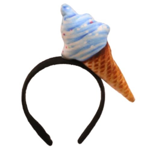 MIMIKRY Haarreif mit 3D Eistüte für Erwachsene Eis Kostüm-Zubehör Kopfschmuck Eiscreme, Farbe:Blau MIMIKRY Haarreif mit 3D Eistüte für Erwachsene Eis Kostüm-Zubehör Kopfschmuck Eiscreme, Farbe:Blau von MIMIKRY