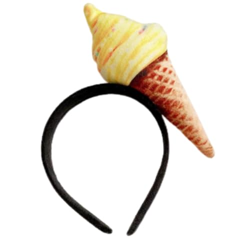 MIMIKRY Haarreif mit 3D Eistüte für Erwachsene Eis Kostüm-Zubehör Kopfschmuck Eiscreme, Farbe:Gelb MIMIKRY Haarreif mit 3D Eistüte für Erwachsene Eis Kostüm-Zubehör Kopfschmuck Eiscreme, Farbe:Gelb von MIMIKRY