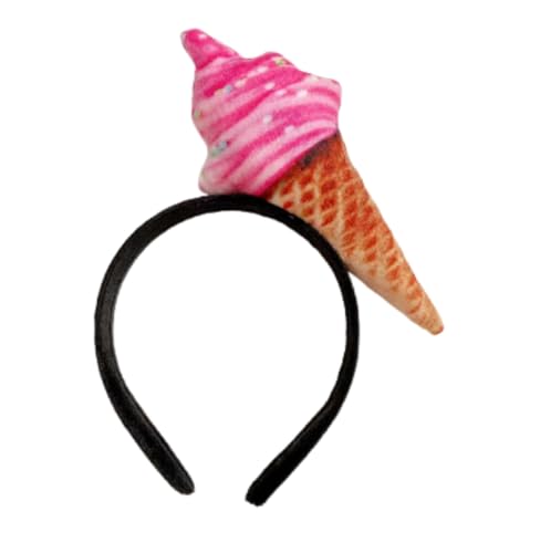 MIMIKRY Haarreif mit 3D Eistüte für Erwachsene Eis Kostüm-Zubehör Kopfschmuck Eiscreme, Farbe:Pink MIMIKRY Haarreif mit 3D Eistüte für Erwachsene Eis Kostüm-Zubehör Kopfschmuck Eiscreme, Farbe:Pink von MIMIKRY