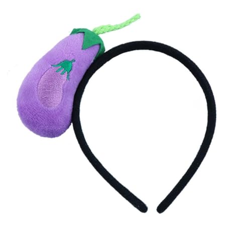 MIMIKRY Haarreif mit Obst | Gemüse - Kostüm-Accessoire mit Plüsch-Frucht - Kopfschmuck für Damen & Kinder - Karneval, Mottoparty, Festival, Sommerparty, Variante:Aubergine MIMIKRY Haarreif mit Obst | Gemüse - Kostüm-Accessoire mit Plüsch-Frucht - Kopfschmuck für Damen & Kinder - Karneval, Mottoparty, Festival, Sommerparty, Variante:Aubergine von MIMIKRY