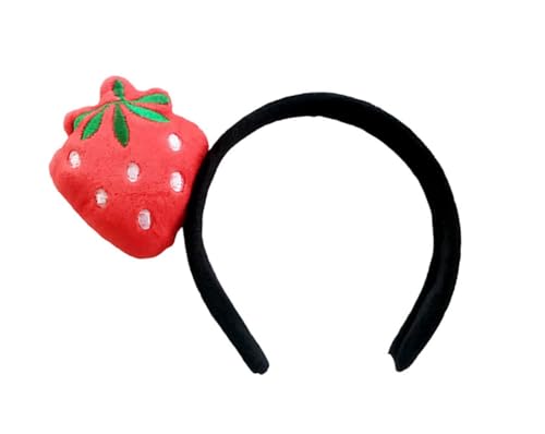 MIMIKRY Haarreif mit Obst | Gemüse - Kostüm-Accessoire mit Plüsch-Frucht - Kopfschmuck für Damen & Kinder - Karneval, Mottoparty, Festival, Sommerparty, Variante:Erdbeere MIMIKRY Haarreif mit Obst | Gemüse - Kostüm-Accessoire mit Plüsch-Frucht - Kopfschmuck für Damen & Kinder - Karneval, Mottoparty, Festival, Sommerparty, Variante:Erdbeere von MIMIKRY
