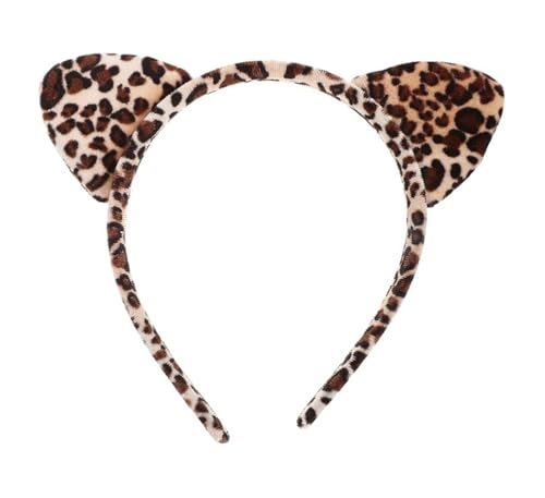MIMIKRY Leoparden Kopfschmuck Haarreif mit Ohren für Damen & Kinder - Kostüm-Zubehör für Karneval, Tierkostüm, Mottoparty & Halloween - Leo-Look MIMIKRY Leoparden Kopfschmuck Haarreif mit Ohren für Damen & Kinder - Kostüm-Zubehör für Karneval, Tierkostüm, Mottoparty & Halloween - Leo-Look von MIMIKRY