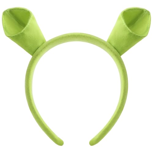 MIMIKRY Oger Ohren Haarreif Grün mit formbaren Ohren - Verkleidung für Erwachsene & Kinder - Karneval, Fasching, Halloween Accessoire von MIMIKRY