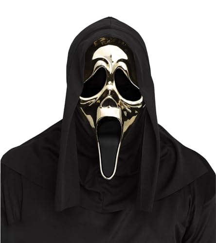 MIMIKRY Original Ghost Face Scream - Maske Gold Metallic - Halloween Horror Geist Film MIMIKRY Original Ghost Face Scream - Maske Gold Metallic - Halloween Horror Geist Film von MIMIKRY