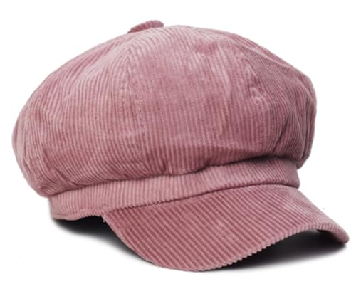 MIMIKRY Paper Boy Cord Schiebermütze Rosa Damen Herren Mütze Hut Schirmmütze Vintage Kappe MIMIKRY Paper Boy Cord Schiebermütze Rosa Damen Herren Mütze Hut Schirmmütze Vintage Kappe von MIMIKRY