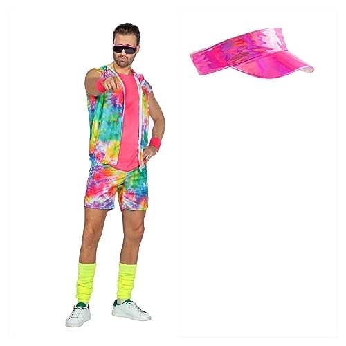MIMIKRY Roller Skates Aerobic Dude Herren Kostüm inkl. Kappe Neon 80er Jahre Skater Boy 80`s, Größe:S MIMIKRY Roller Skates Aerobic Dude Herren Kostüm inkl. Kappe Neon 80er Jahre Skater Boy 80`s, Größe:S von MIMIKRY