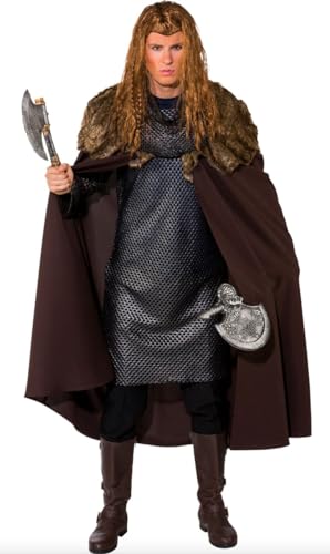 MIMIKRY Umhang mit Fellbesatz Braun für Mittelalter Kostüme Wikinger Krieger Herren Cape MIMIKRY Umhang mit Fellbesatz Braun für Mittelalter Kostüme Wikinger Krieger Herren Cape von MIMIKRY