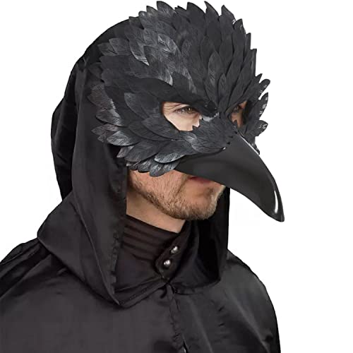 MIMIKRY Venezianische Schnabelmaske Maske Rabe Schwarz Vogel Venedig Maskenball Commedia dell'arte Halloween MIMIKRY Venezianische Schnabelmaske Maske Rabe Schwarz Vogel Venedig Maskenball Commedia dell'arte Halloween von MIMIKRY
