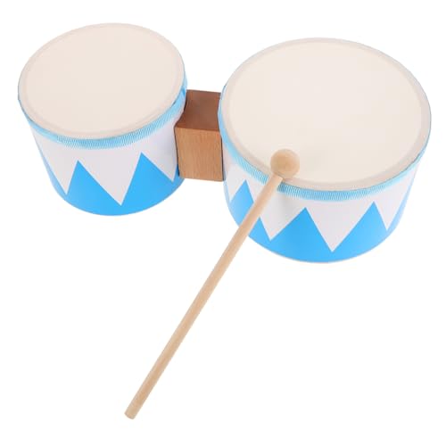 MINAOLULUS 1 Satz Trommel zum Singen und Tanzen Schlagzeug Bongos für Spielzeugtrommeln Marschtrommel kleine Trommel Kindertrommel -Trommeln Holz Blue MINAOLULUS 1 Satz Trommel zum Singen und Tanzen Schlagzeug Bongos für Spielzeugtrommeln Marschtrommel kleine Trommel Kindertrommel -Trommeln Holz Blue von MINAOLULUS