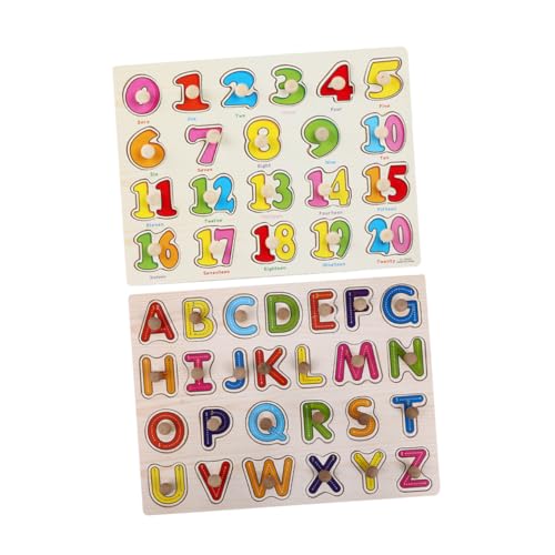 MINAOLULUS 2Satz Montessori Holzformpuzzle für Kleinkinder Teiliges ABC Puzzle Pädagogisches Feinmotorik und Problemlösungsfähigkeiten MINAOLULUS 2Satz Montessori Holzformpuzzle für Kleinkinder Teiliges ABC Puzzle Pädagogisches Feinmotorik und Problemlösungsfähigkeiten von MINAOLULUS