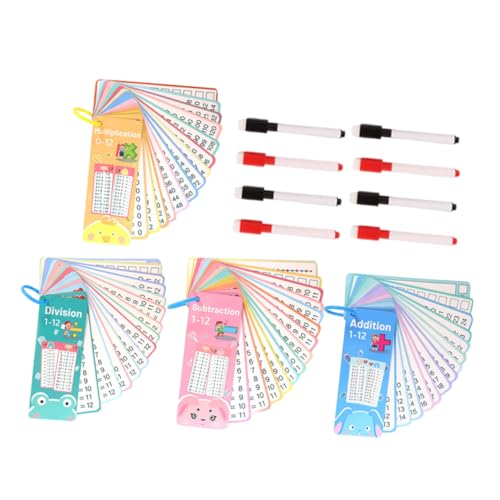 MINAOLULUS 4 Sätze Additions-subtraktions-multiplikations-divisionskarten Für Kinder, Mathematik-lernkarten, Mathe-lernwerkzeuge Für Schulreisen, Partyspiele MINAOLULUS 4 Sätze Additions-subtraktions-multiplikations-divisionskarten Für Kinder, Mathematik-lernkarten, Mathe-lernwerkzeuge Für Schulreisen, Partyspiele von MINAOLULUS