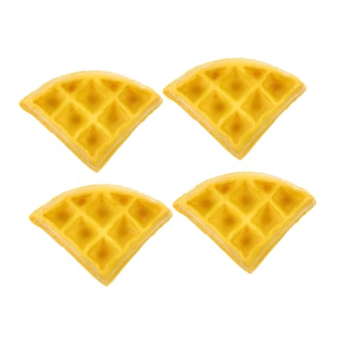 MINAOLULUS 4 Stücke Waffelform Waffel Lernen dekorative gefälschte Muffins Flache Waffel falsch Waffelpartydekorationen Waffel gefälschte Formen Fun Waffel Fälschung Pu Yellow MINAOLULUS 4 Stücke Waffelform Waffel Lernen dekorative gefälschte Muffins Flache Waffel falsch Waffelpartydekorationen Waffel gefälschte Formen Fun Waffel Fälschung Pu Yellow von MINAOLULUS