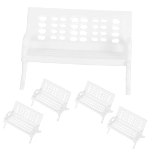 MINAOLULUS 5 Stück Mini-Parkstuhl Mini Doll House Kitchen Ware Mini Möbel Möbelmodell winzige Möbel Dollhouse Chair Esstischzubehör Mini-Sofa Mini-Stuhl aus Kunststoff Wohnstuhl Plastik Weiß MINAOLULUS 5 Stück Mini-Parkstuhl Mini Doll House Kitchen Ware Mini Möbel Möbelmodell winzige Möbel Dollhouse Chair Esstischzubehör Mini-Sofa Mini-Stuhl aus Kunststoff Wohnstuhl Plastik Weiß von MINAOLULUS