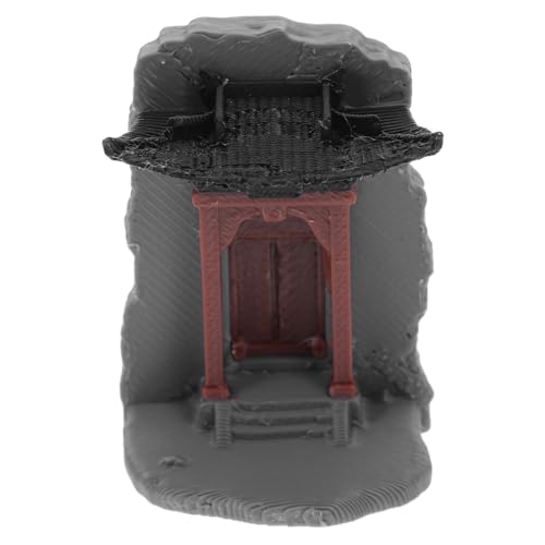 MINAOLULUS Mikro-landschaftsverzierung Chinesische Gartendekorationen Traditionelle Turmstatue Outdoor -Figuren Statue Im Zen-Stil Torii-torverzierung Simulationsornament Plastik Grey von MINAOLULUS