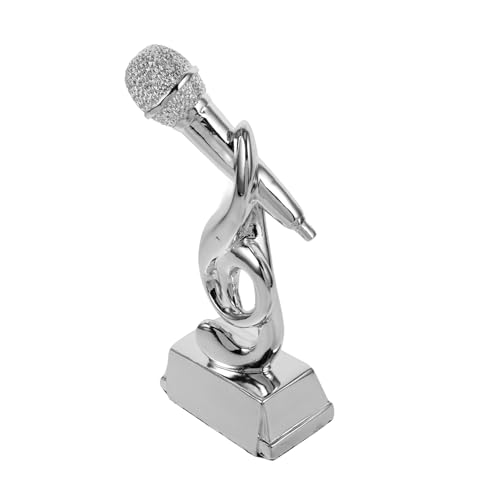 MINAOLULUS Mikrofon Trophäe Für Gesangswettbewerbe Elegante Auszeichnung Für Karaoke-Partys Vielseitig Einsetzbar Zeitloses Design Mit Musikalischen Noten Tischdekoration Für Besondere MINAOLULUS Mikrofon Trophäe Für Gesangswettbewerbe Elegante Auszeichnung Für Karaoke-Partys Vielseitig Einsetzbar Zeitloses Design Mit Musikalischen Noten Tischdekoration Für Besondere von MINAOLULUS