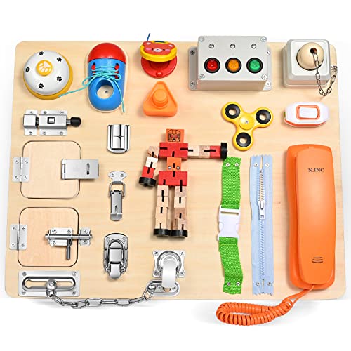 MINENICE Busy Board Feinmotorik und grundlegende Lebenskompetenzen erlernen Kleinkind beschäftigt Brettspielzeug Vorschul-Lernspielzeug Geschenk für Jungen oder Mädchen MINENICE Busy Board Feinmotorik und grundlegende Lebenskompetenzen erlernen Kleinkind beschäftigt Brettspielzeug Vorschul-Lernspielzeug Geschenk für Jungen oder Mädchen von MINENICE