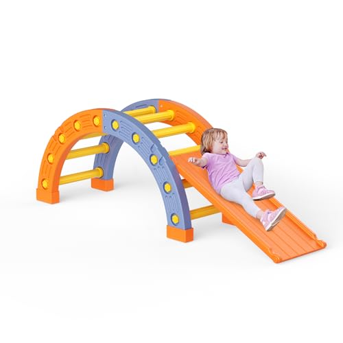 MINENICE Indoor Klettergerüst für Kleinkinder, einschließlich Kletterbögen und Rutschen, Montessori Klettergerüst,Kinder Spielplatz für Kinder, Sicherheits-Kunststoffmaterial MINENICE Indoor Klettergerüst für Kleinkinder, einschließlich Kletterbögen und Rutschen, Montessori Klettergerüst,Kinder Spielplatz für Kinder, Sicherheits-Kunststoffmaterial von MINENICE