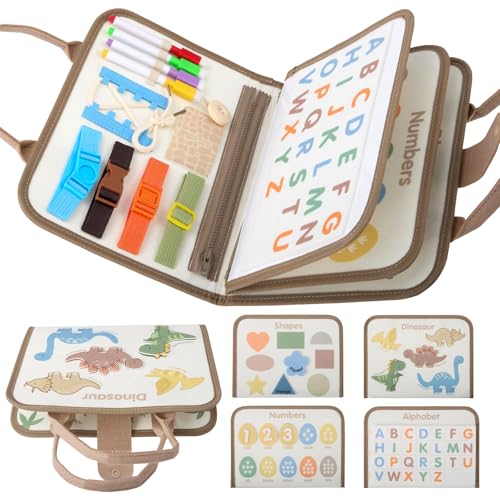 MINENICE Montessori Busy Board – Motorikspielzeug ab 1 Jahr, Activity Board für Kleinkinder, faltbar & tragbar, ideales Reisespielzeug für unterwegs, fördert Motorik & Kreativität, Geschenkidee MINENICE Montessori Busy Board – Motorikspielzeug ab 1 Jahr, Activity Board für Kleinkinder, faltbar & tragbar, ideales Reisespielzeug für unterwegs, fördert Motorik & Kreativität, Geschenkidee von MINENICE