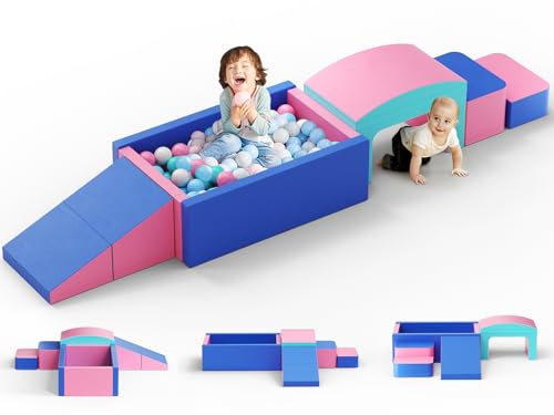 MINENICE Schaumstoff bausteine Schaumstoff-Kletterblöcke für Kleinkinder, Softplay-Bällebad, Softplay-Klettern mit faltbarem Block und Tunnel, Indoor-Kletterspielzeug für Kleinkinder von 1–3 MINENICE Schaumstoff bausteine Schaumstoff-Kletterblöcke für Kleinkinder, Softplay-Bällebad, Softplay-Klettern mit faltbarem Block und Tunnel, Indoor-Kletterspielzeug für Kleinkinder von 1–3 von MINENICE
