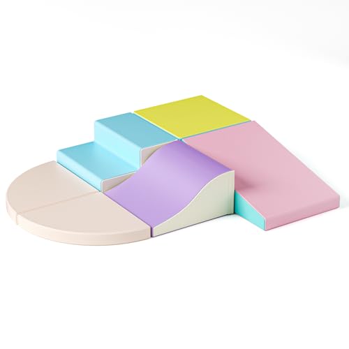 Weiches Schaumstoff-Spielset für Kinder, Indoor-Kletterer, Spielstrukturen, pädagogisches Spielen für Kleinkinder, Kletter- und Krabbelschaumstoff-Spiel, Aktivitätsspielzeug für Kinder (JM329) von MINENICE