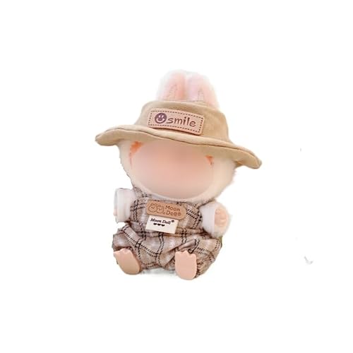 15 cm - 17 cm Puppenkleidung, geeignet für Labubu, 17 cm, 15 cm, Puppenzubehör, sitzend, keine Puppe, nur Kleidung, 1 Hut + 1 Strampler, braunes Set, keine Puppe 15 cm - 17 cm Puppenkleidung, geeignet für Labubu, 17 cm, 15 cm, Puppenzubehör, sitzend, keine Puppe, nur Kleidung, 1 Hut + 1 Strampler, braunes Set, keine Puppe von MINGSOLDIER