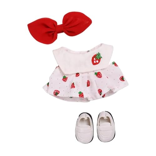 17 cm Puppenkleidung, geeignet für 17 cm große Labubu-Puppen, Zubehör, 1 Schuhe, 1 Kleid, 1 Haarbehälter, keine Puppe 17 cm Puppenkleidung, geeignet für 17 cm große Labubu-Puppen, Zubehör, 1 Schuhe, 1 Kleid, 1 Haarbehälter, keine Puppe von MINGSOLDIER